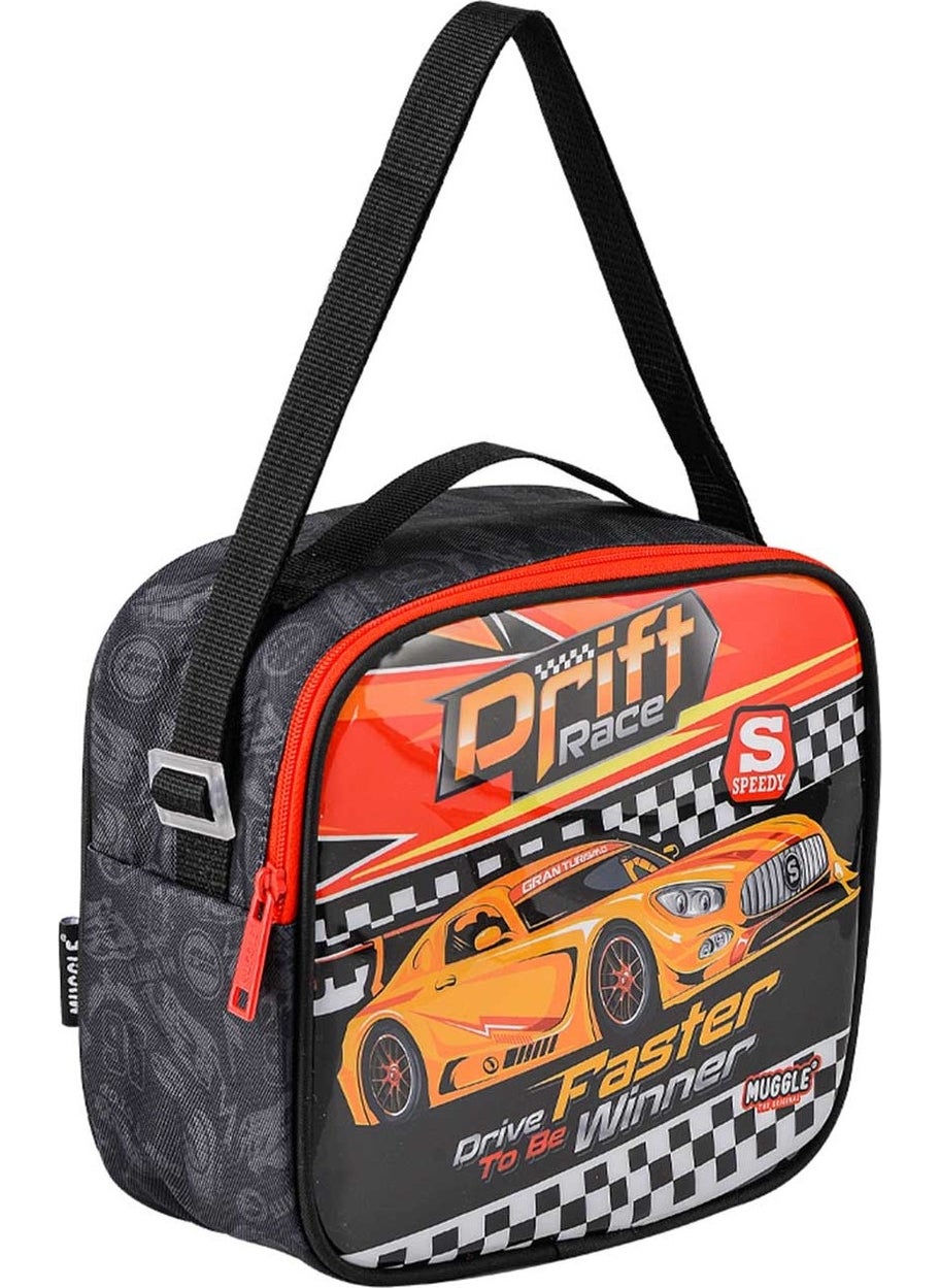 muggle Boy Drift Car Kids Lunch Box MU9512  - Image 2