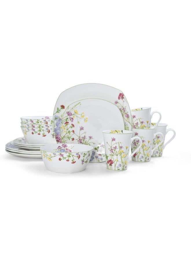 Mikasa Mikasa Wildflower Garden 16Piece Dinnerware Set Service For 4  - Image 2