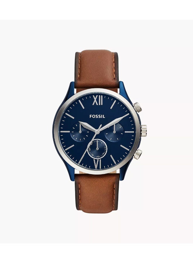فوسيل Men Leather Chronograph Wrist Watch BQ2402 - Image 1