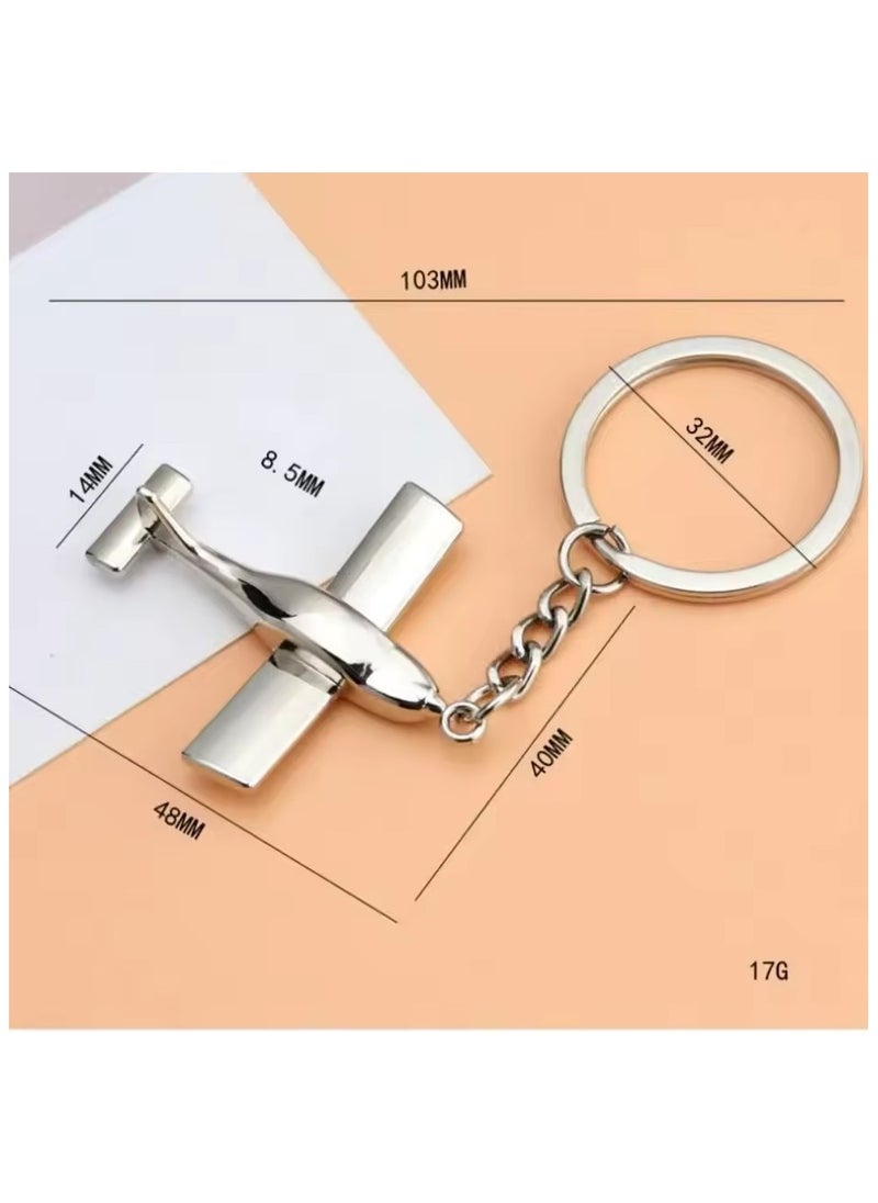 Goolsky Simple Creative Airplane Model Keychain Personal Airplane Key Ring Cool Boys Men Street Party Accessories Trend New  - Image 4