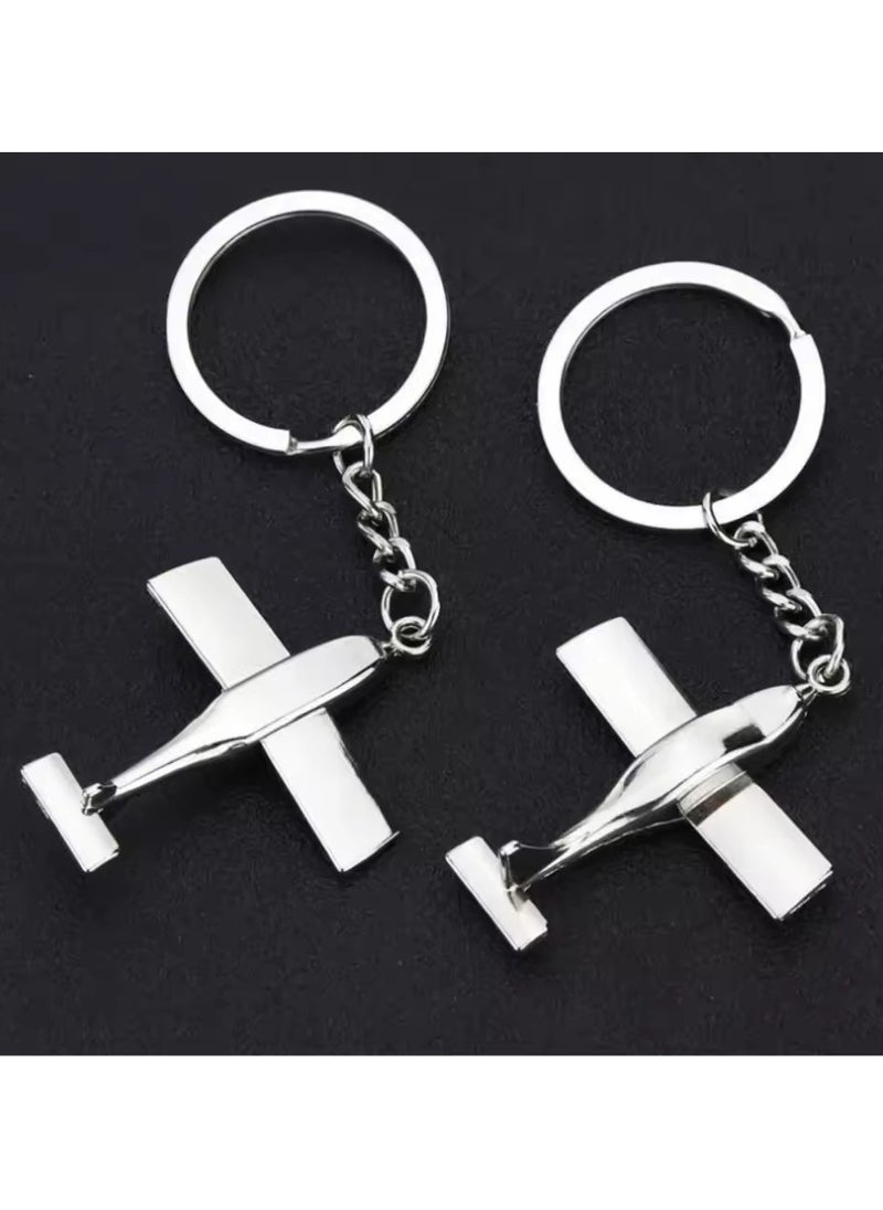Goolsky Simple Creative Airplane Model Keychain Personal Airplane Key Ring Cool Boys Men Street Party Accessories Trend New  - Image 5