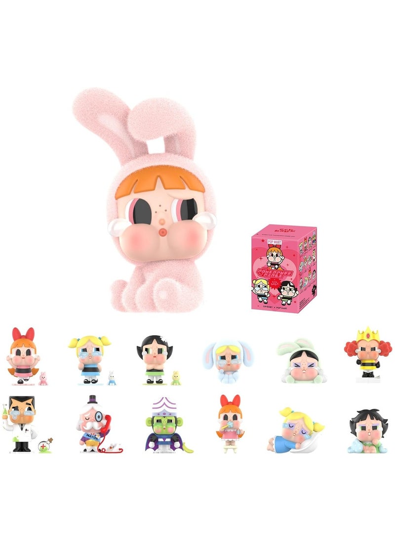 POP MART 100% Authentic CRYBABY x Powerpuff Girls Series Figures, CRYBABY Blind Box Figures, Random Design Action Figures Collectible Toys Home Decorations, Holiday Birthday Gifts for Girls and Boys, Single Box  - Image 1