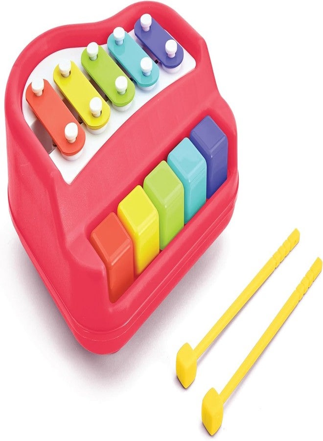 Mclear 2 in 1 Baby Piano Xylophone Toy for Toddlers Multicolor Key in Clear & Crisp Tones Preschool Educational Musical Learning Instruments Toy for Baby Boys & Girls (Pack of 1) - Image 1