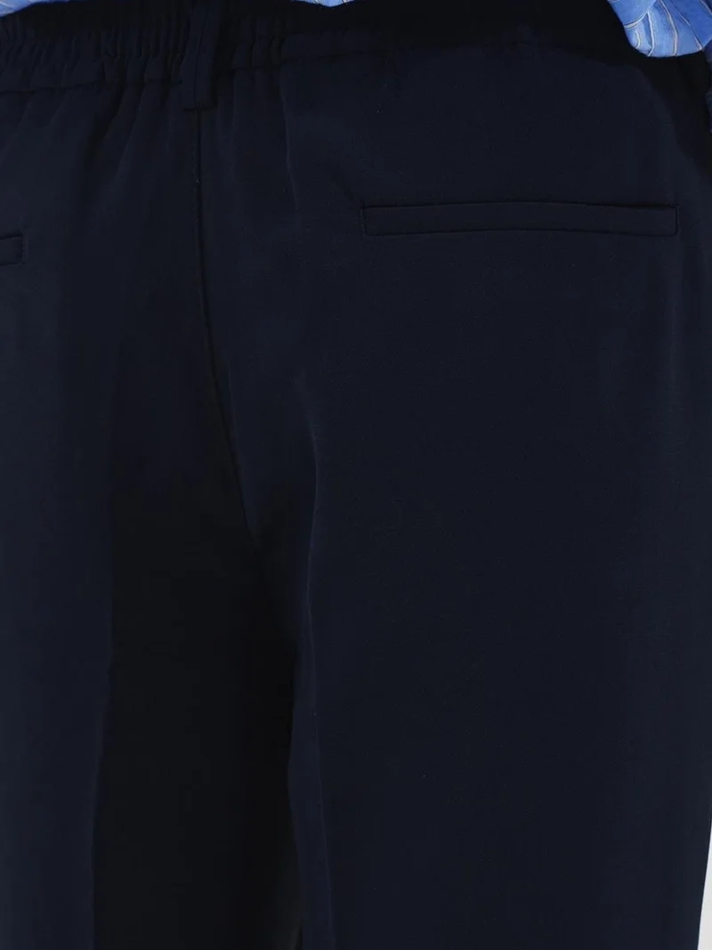 جيستو GIESTO Mid Waist Pleated Straight Leg Trousers