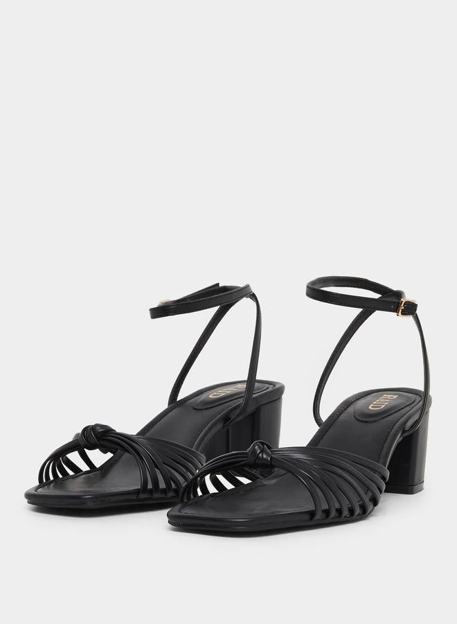 RAID Aanvi Strappy Knotted Block Heel Sandals - Image 2