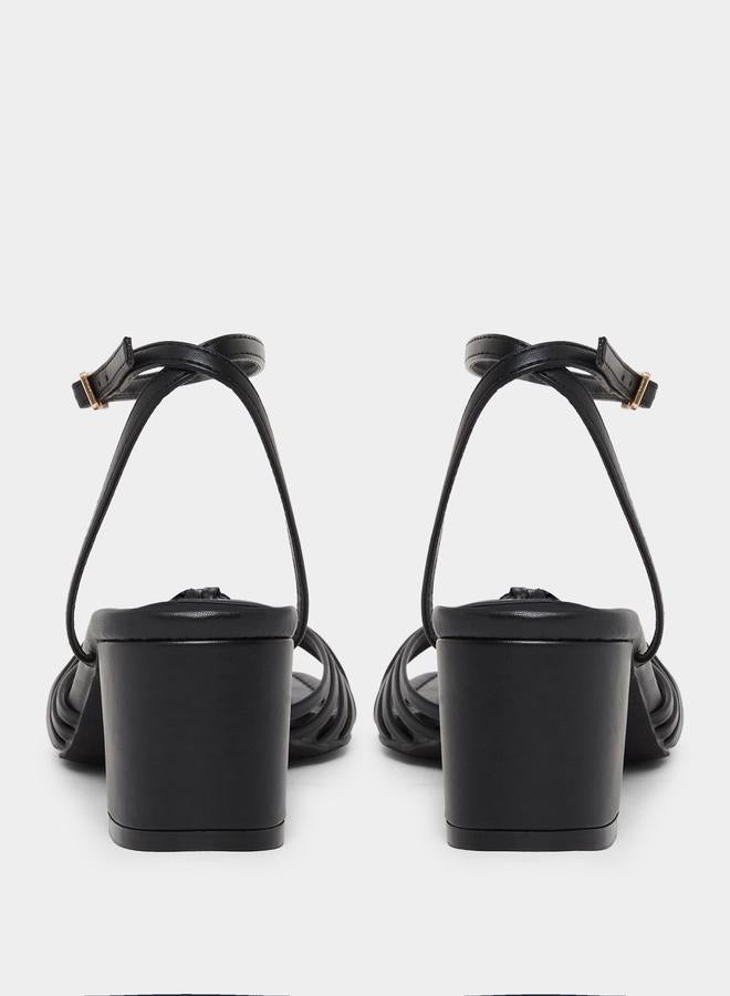 RAID Aanvi Strappy Knotted Block Heel Sandals - Image 4