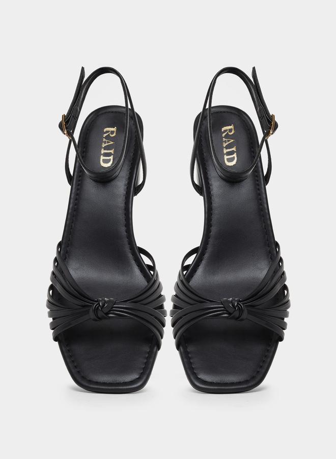 RAID Aanvi Strappy Knotted Block Heel Sandals - Image 5