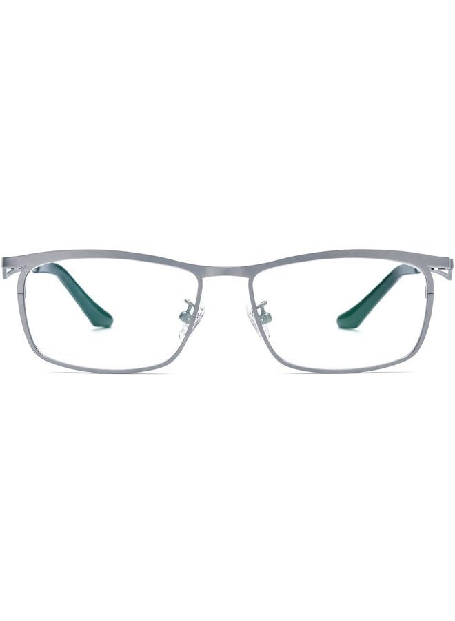 FONEX Pure Titanium Glasses Frame Men Square Eyeglasses Optical Eyewear F85775 (F85768 Silver, Clear) - Image 3