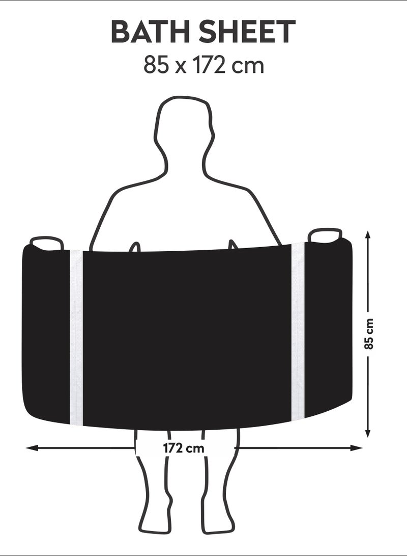 دوناتيلا قسط 100 ٪ بتمشيط القطن 1-قطع ورقة حمام (85 س 172 سم) 600 غسم منشفة كبيرة ، ماصة للغاية ، سريعة الجافة ، أفضل منشفة للحمام ، سبا وفندق ، البيج الداكن - Image 2