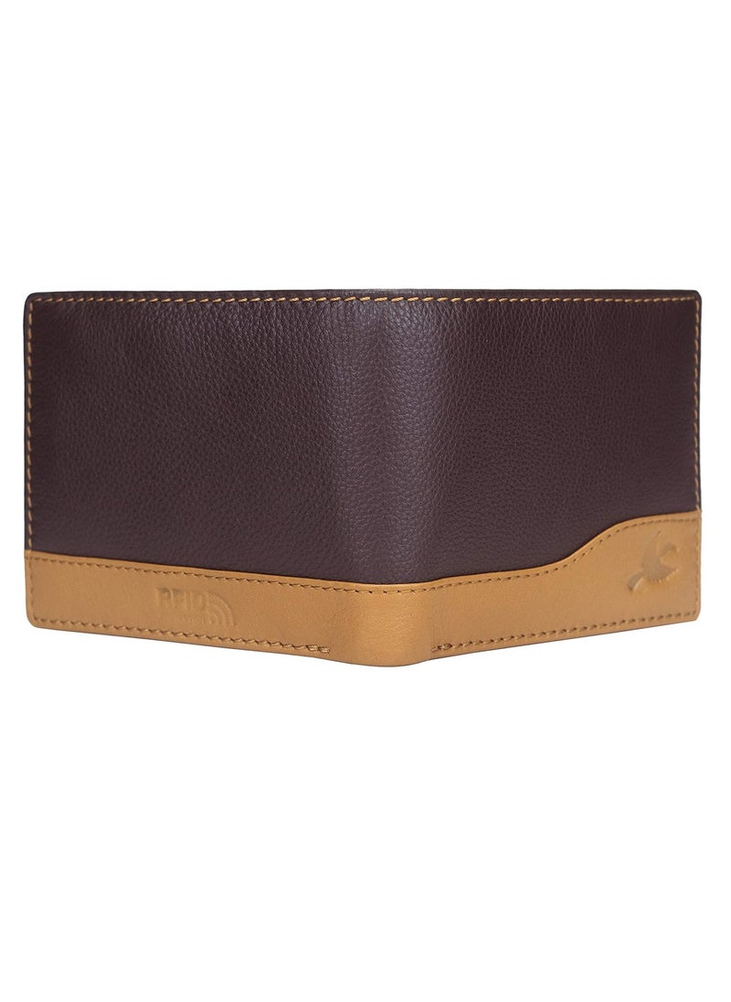 HORNBULL Men's Buttler Leather RFID Blocking Wallet, Brown, Casual  - Image 2