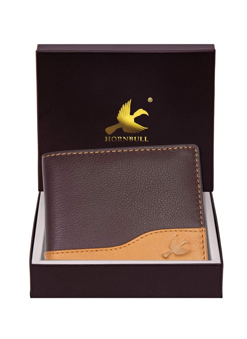 HORNBULL Men's Buttler Leather RFID Blocking Wallet, Brown, Casual  - Image 4