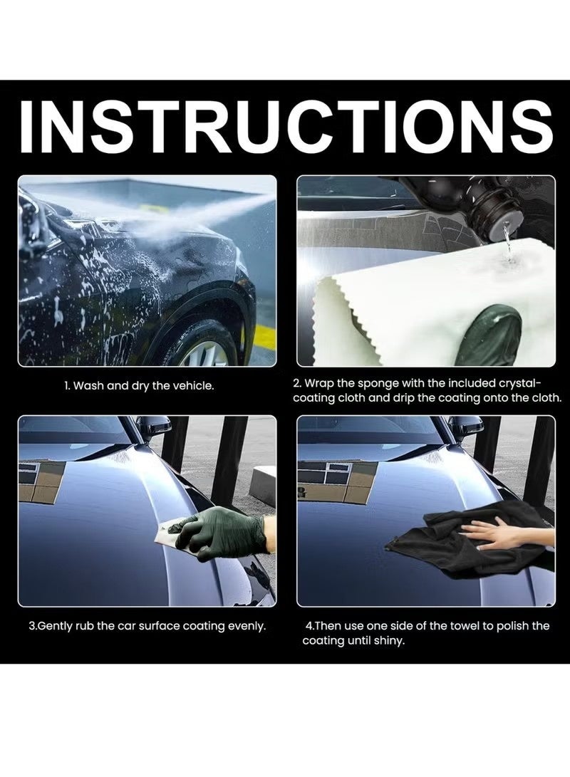 RAYHONG Graphene Ceramic Coating 70ml Graphene Car Coating for Long Lasting Protection Ultra High Gloss and Shine Coating Car Protective Film - Image 3