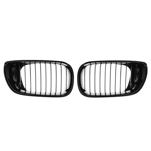 venveal E46 Grille-Front Kidney Grille Compatible with B-M-W 2002-2005 4 door 4D 3 Series 320i 325i 330i 325xi 330xi Car Front Bumper Grille Gloss for 51137042961/51137042962 (Black) - Image 2