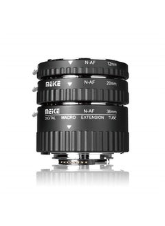 MEIKE MK-N-AF1-A Macro Electronic Mount Auto Foucs Macro Metal Extension Tube Adapter for Nikon DSLR Camera for D80 D90 D300 D300S D800 D3100 D3200 D3400 D5000 D5100 D5200 D7000 D7100 (No Meike Logo)