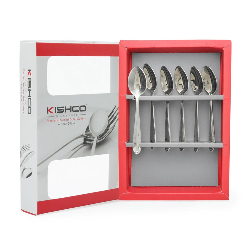 Kishco French Stainless Steel Coffee Spoon - Pack of 6 - Image 3