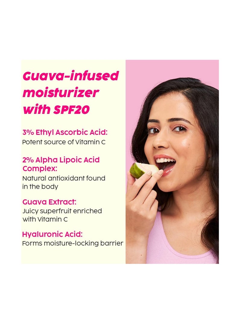 The Plant Fix Plix Vitamin C Guava Combo, Juicy Cleanser 100ml and Face Serum 20 ml For Skin Brightening, With Pro Vitamin B5 For Moisturization & Alpha Lipoic Acid, Pentavitin Skincare Regimen