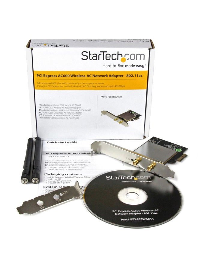 StarTech .com Dual Band Wireless-AC Network Adapter 433 Mbps AC black PEX433WAC11 - Image 5