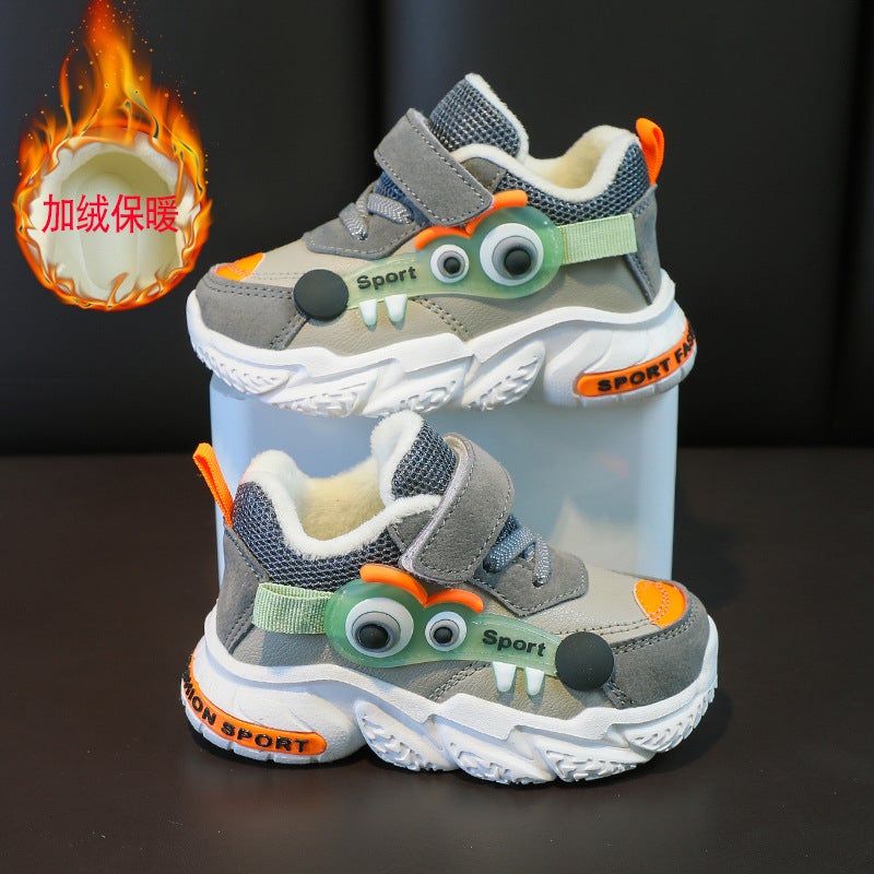 Baby Shoes Baby Fleece-Lined Warm Toddler Shoes Winter Cotton Shoes Children'S Shoes Sneaker Baby Children'S Shoes - Image 4