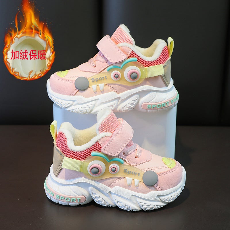 Baby Shoes Baby Fleece-Lined Warm Toddler Shoes Winter Cotton Shoes Children'S Shoes Sneaker Baby Children'S Shoes - Image 3