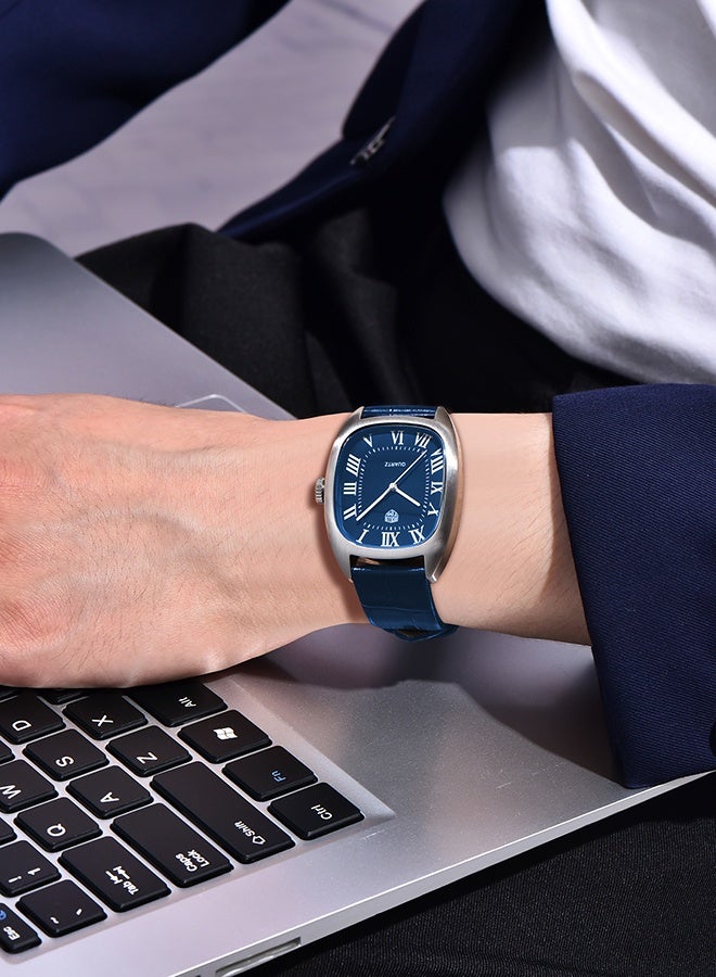 RollsTimi  RT7904 Men's Quartz Watches 36MM Classic Leather Watchband Business Wrist Watch for Man - Image 2