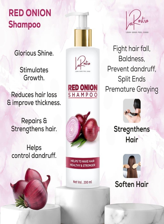 La Rostro 2% Salicylic Acid Face Serum For Acne & Blackheads & Open Pores | With Tee Tree Oil - 40ml And Red Onion Hair Shampoo For Hair Growth & Hair Fall Control (2 Piece) - Image 4