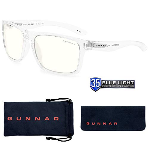 GUNNAR نظارات حجب الضوء الأزرق للألعاب والكمبيوتر | كريستال إنترسيفت من غونار | حماية حاصلة على براءة اختراع بنسبة 35% من الضوء الأزرق، تقليل إجهاد العين الرقمية، جفاف العين، الصداع وتحسين النوم - Image 4