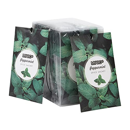MYARO 12 Packs Peppermint Potpourri Bags Sachets for Drawer and Closet, Long-Lasting Drawer fresheners Closet sachets Home Fragrance - Image 1