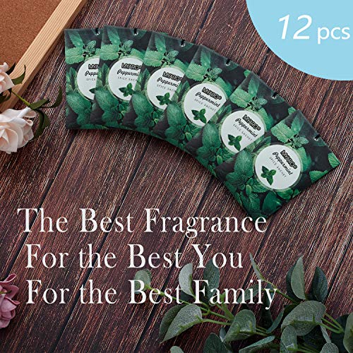 MYARO 12 Packs Peppermint Potpourri Bags Sachets for Drawer and Closet, Long-Lasting Drawer fresheners Closet sachets Home Fragrance - Image 4