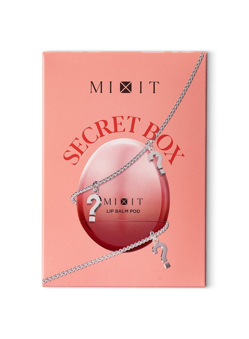 MIXIT Lip Balm Pod Secret Series Shade 03, Nourishing Lip Balm in a Stylish Bag-Charm Case with a Surprise Charm Collection, 4g - Image 2