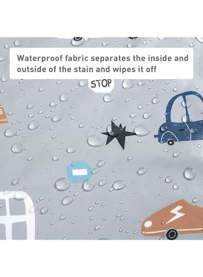 X spring Baby Weaning Bibs Comfortable Wear High Chair Shirt Bib For Baby Weaning Supplies Fits For Boy And Girl Stress Free Waterproof Anti Dirty Feeding Bib For Babies Eating - Image 2