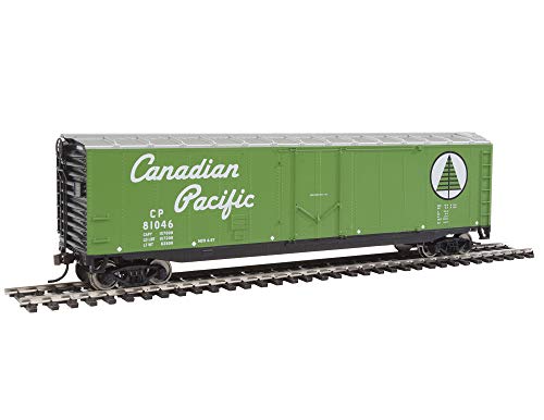 Walthers Trainline عربة صندوقية بباب موصل بطول 50' من وولثرز ترينلاين مع عجلات معدنية جاهزة للتشغيل - الكندية الباسيفيكية - Image 1