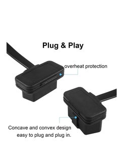 SYOSI OBD2 Extension Cable, OBDII Extend Cable, OBDII Full 16Pin Male and Female Flat Ribbon Cable for Car OBD Diagnostic Extender Cord Connector & All OBD2 Equipment Reinforced PVC Material (100CM/39Inch)  - Image 4