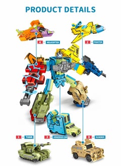 GROIC 10-In-1 Number Robots Transforming Vehicle Toys, Number Math Toys for Toddlers Education Learning Toys Transformable Robot STEM Number Montessori Teaching  - Image 2