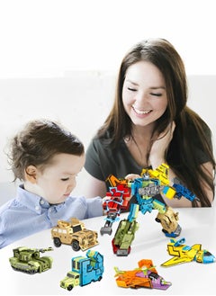 GROIC 10-In-1 Number Robots Transforming Vehicle Toys, Number Math Toys for Toddlers Education Learning Toys Transformable Robot STEM Number Montessori Teaching  - Image 5