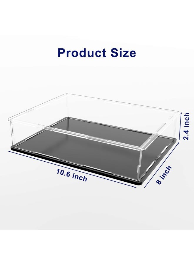 HEMYLU Award Medal Display Case, Clear Acrylic Display Box for Sport Medals, Badges, Coins, Cards, Stamps, Rings, Books and Magazine, 10.6 x 8 x 2.4 Inch - Image 3