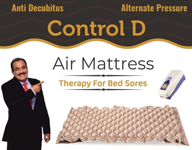 Control D Alternating Pressure Pad - Air Mattress Pad and Electric Pump System - Quiet, Inflatable Bed Air Topper for Pressure Ulcer Sore Treatment - Fits Standard Hospital Bed for Bedridden Patients - Image 5