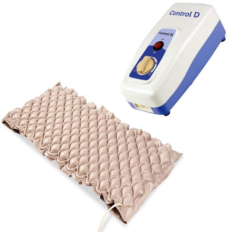 Control D Alternating Pressure Pad - Air Mattress Pad and Electric Pump System - Quiet, Inflatable Bed Air Topper for Pressure Ulcer Sore Treatment - Fits Standard Hospital Bed for Bedridden Patients - Image 1