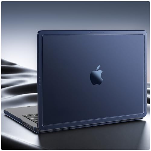 Soonjet CrackGuard for MacBook Pro 14 inch Case M5 M4 M3 M2 M1 ProMax 20262021 AntiCrack Upgrade Seamless Fit Anti Fingerprint Scratch Hard Shell Laptop Cover Midnight Clear - Image 1