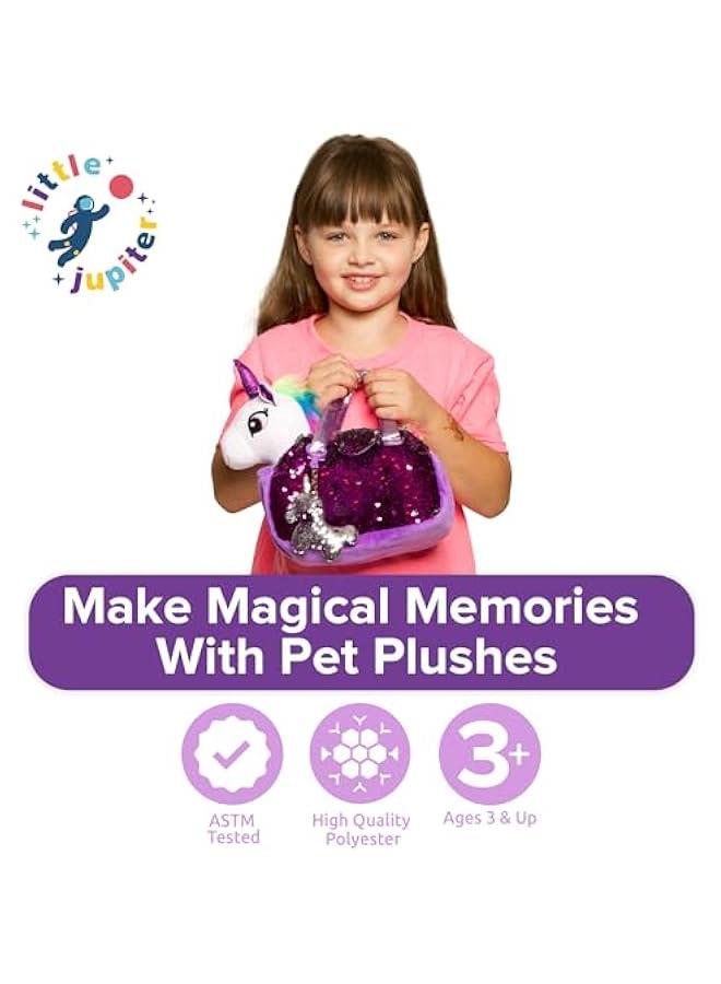 Arabest Unicorn Stuffed Animals Set with Matching Purse for Girls - Gift for Ages 4-7 - Includes White Plush Unicorn  - Image 2
