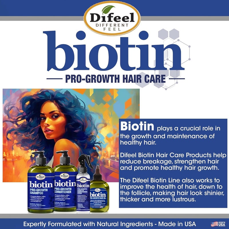 difeel 99% Natural Premium Hair Oil - Biotin Oil Volumizing and Thickening 8 ounce - Image 4
