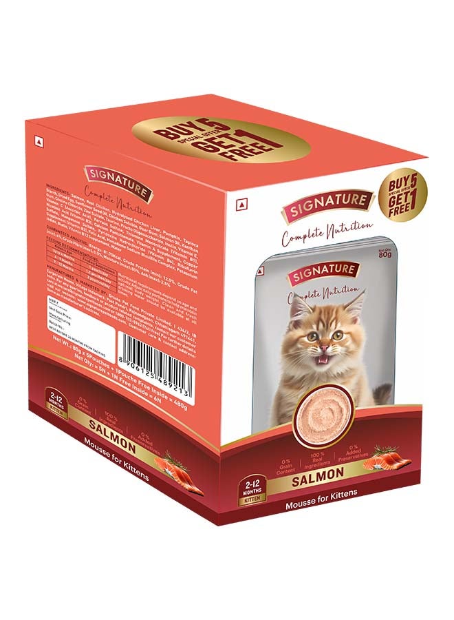 Grain Zero Signature Grain zero  Kitten Salmon Wet Gravy, 6 x 80g (480g) - Image 3