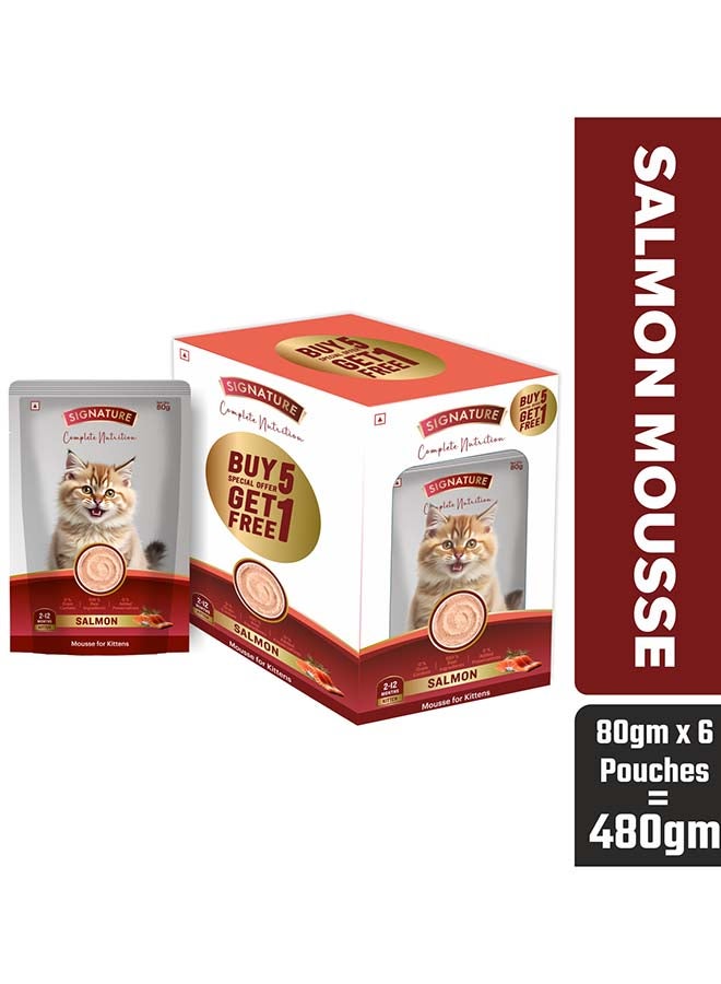 Grain Zero Signature Grain zero  Kitten Salmon Wet Gravy, 6 x 80g (480g) - Image 1