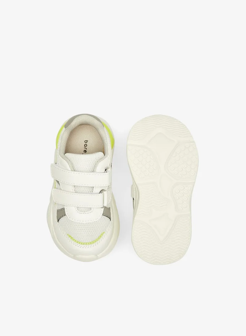 Barefeet Colourblock Sneakers with Hook and Loop Closure