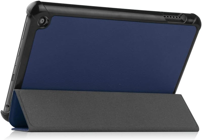Kepuch Custer Case for Fire 7 2022 release - Ultra-thin PU-Leather Hard Shell Cover for Fire 7 2022 release - Blue - Image 5