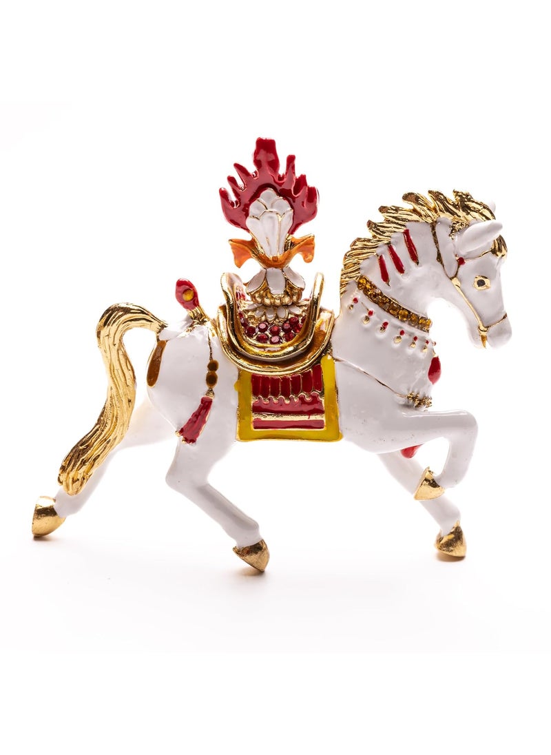 Plus Value Plus Value Feng Shui WishFulfilling Horse Trinket Box with Jewel Boost Career Success Prosperity  - Image 3