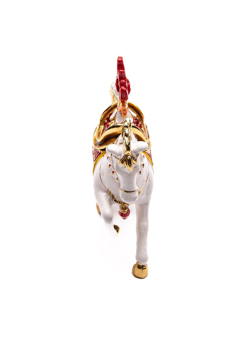 Plus Value Plus Value Feng Shui WishFulfilling Horse Trinket Box with Jewel Boost Career Success Prosperity  - Image 4