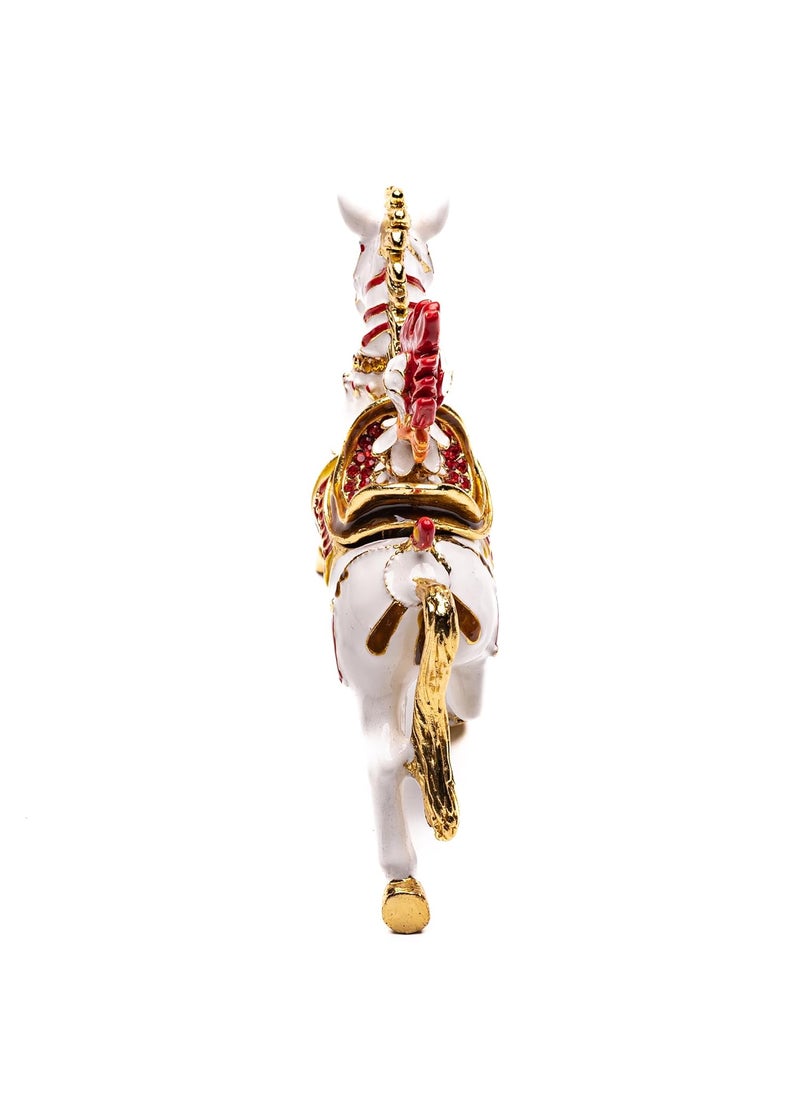 Plus Value Plus Value Feng Shui WishFulfilling Horse Trinket Box with Jewel Boost Career Success Prosperity  - Image 5