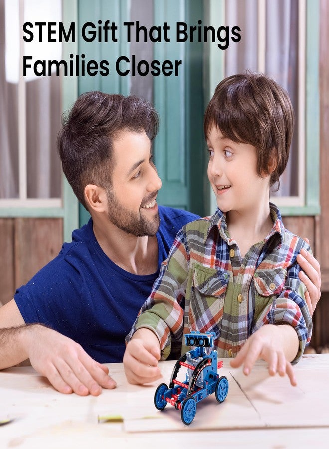 Sillbird مجموعة بناء الروبوت الشمسي من سيلبيرد هدية STEM للأولاد من عمر 8-12، 12 في 1 ألعاب تعليمية علمية روبوتية للأطفال والمراهقين لعيد الميلاد، تعمل بالطاقة الشمسية مع 190 قطعة - Image 2