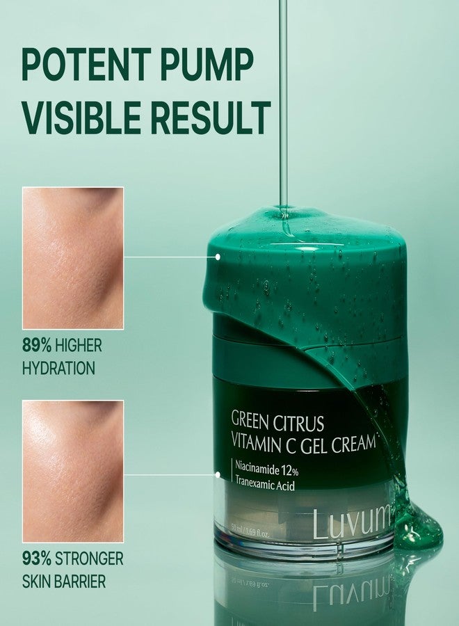 LUVUM Green Citrus Vitamin C Gel Cream Plus | Niacinamide | for waked skin| Vitamin C - Image 2