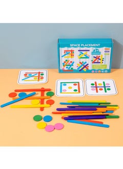 Y&D Children's Rainbow Stick Color Cognitive Shape Matching Wooden Educational Toys-  - Image 2